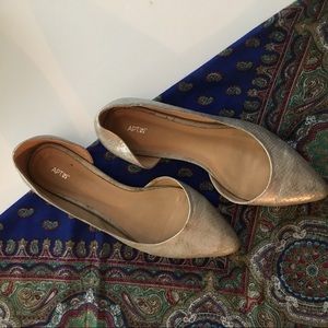Apt 9 Silver Flats - Size 9